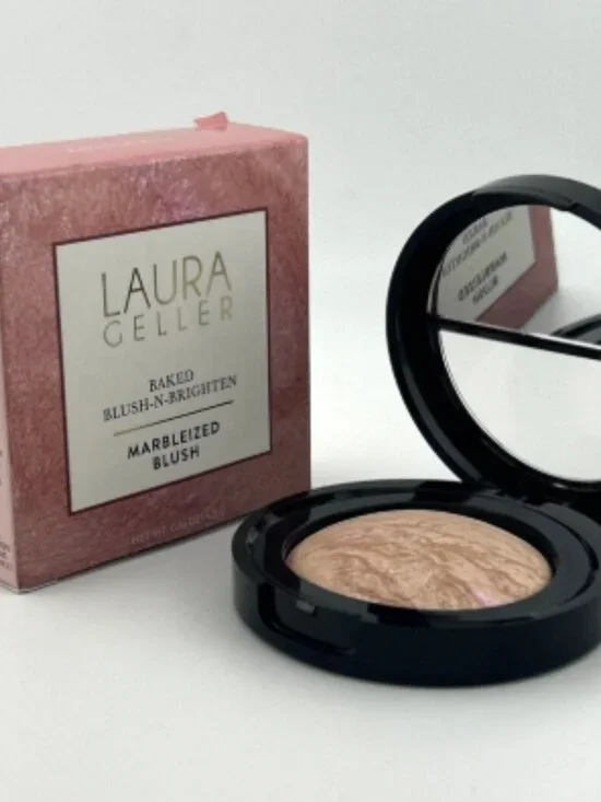 Laura Geller ETHEREAL ROSE Baked Blush-N-Brighten Marbleized Blush NEW - Picture 2 of 4